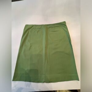 J. JILL  GREEN SKIRT WITH SIDE CONCEALED ZIPPER